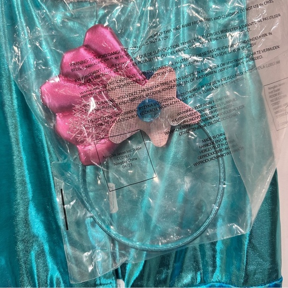 Disney Teal and Pink Mermaid Costume for Kids - Picture 10 of 10